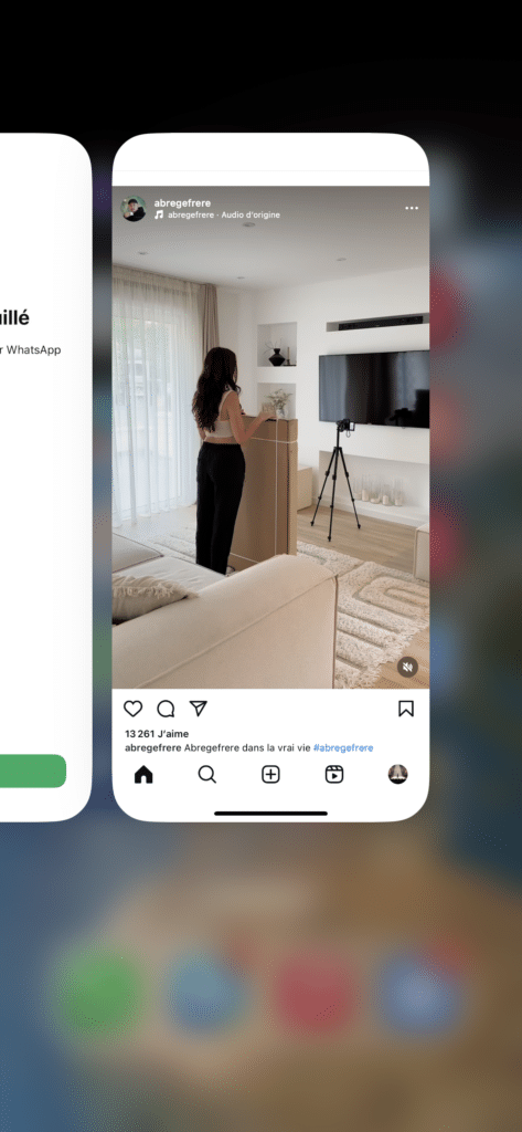 fil instagram bloqué sur iPhone comment faire