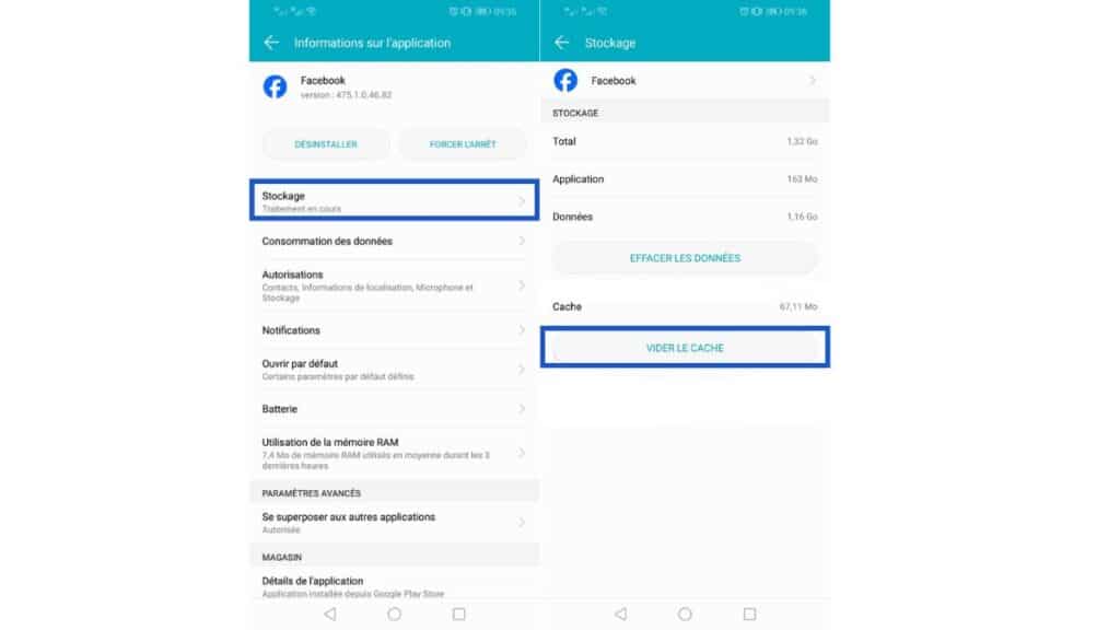 comment vider le cache sur un téléphone android étape 2