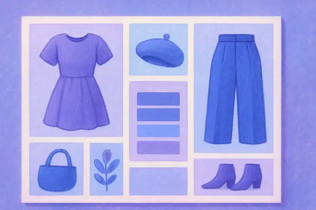 Comment créer un moodboard capable de raconter une histoire ? Guide complet ! 1 moodboard sur le theme mode